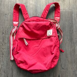 LIPAULT PARIS RED NYLON BACKPACK 14”